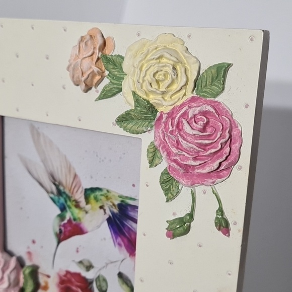 Hummingbird Watercolor Oil Painting Framed Art Print - Picture 7 of 11